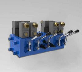 Elettro idraulica controllo direzionale valvola CMJF20 per 80 / 210 l/min